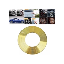 Araba Oto Jant Fitili Metal Lastik Jant Trim Bandı Şerit Gold 8M