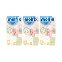 Molfix Bebek Bezi Ekonomik Beden:0 (0 - 3 KG) Prematüre 90 Adet (3pkx30) 3'lü