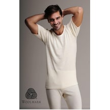 Hasyün 1000 Erkek %100 Yün Kısa Kol Fanila 3 Adet 001