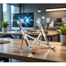 Laptop Standı Katlanır Ayarlanabilir 7 Kademeli Metal