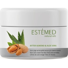 Estemed İnce Çizgi & Krışıklık Karşıtı Yüz Kremi & Bitter Almond & Aloe Vera Face Care Cream 50ml