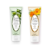 Huncalife Soft Tıme Zeytinyağlı Besleyici 75 Ml + Aynısefa Çiçekli, Onarıcı El Kremi 75 Ml