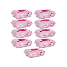 Baby Turco Islak Havlu Mendil 90 Yaprak Gül/Rose 9 Lu Set 810 Yaprak