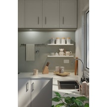 Yankı-BYEG 2li 60 cm Mat Beyaz Mdf Duvar Rafı Gizli Bağlantı Kitaplık