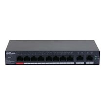 Dahua Cs4010-8gt-110, 8 Port, Gigabit, Poe 110w, 2 Port Uplink, Cloud Yönetilebilir, Switch