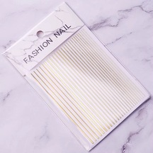 Gold Şerit Tırnak Sticker Şerit Tırnak Etiketi Nail Art