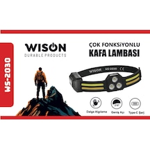 Wison Ws-2030 Çok Fonksiyonlu Kafa Lambası Siyah