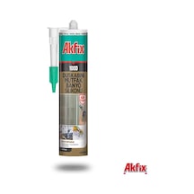 Akfix 100D Duşakabin Mutfak Banyo Silikonu Beyaz Beyaz
