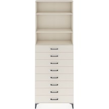 Arges Dolap 3 Raflı 8 Çekmeceli 88x30x243 Aytaşı-aytaşı Aytaşı