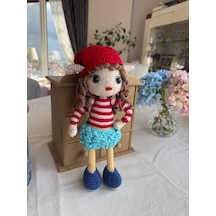 Kırmızı Şapkalı Elf Kız Bebek 30 Cm