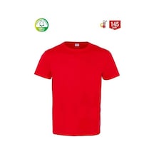 Myform 8113 Festival Bisiklet Yaka T-shırt - Kırmızı Çok Renkli