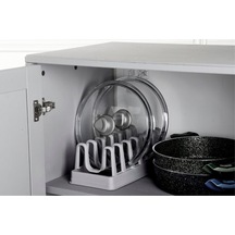 6 Bölmeli Dolap İçi Tencere Kapak Düzenleyici 234