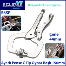 Eclipse E6Sp Ayarlı Pense C Tip Klamp Oynak Uçlu 150Mm