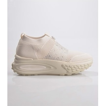 Guja 25y305-4 Kadın Taşlı Sneaker Ayakkabı Bej Bej