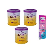 Vi-Vet Natürel Konserve Sir Ağda 240 ML x 3 + Ekamix Ağda Bezi 2 M