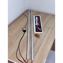 Cam Kenarı Yanıp Sönen Led Lamba 2 Li Uzaktan Kumandalı, 12 Modlu, Sarı Işık 12v