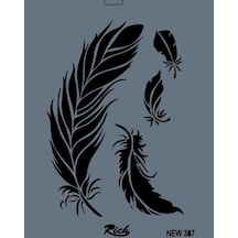 Rich New Seri N-387 Stencil 35X25 Cm
