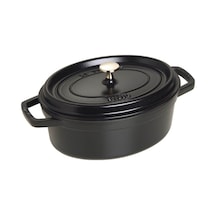 Staub 405093190 Döküm Tencere Oval 31 Cm Siyah Renkli