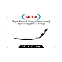 Sis Far Çerçevesı Kapağı Çıtası Krom Sağ Megane Iv Sedan Model