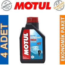 Motul Marine Outboard Tech 4T 10W-30 1 L Tekne Motor Yağı (4 Ade