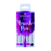 Talens 11509910 Ecoline Firça Uçlu Kalem 5'li Set Mor Tonlar Genel