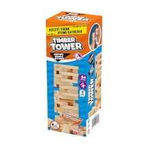 Timber Tower Denge Jenga 54 Parça Ahşap Denge Kule Oyunu