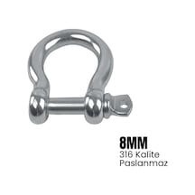 Shuıvan Zincir Kilidi 8mm Omega Tip - 316 Paslanmaz-1649