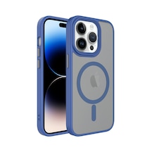 Apple Uyumlu iPhone 12 Pro Max Mat Arka Yüzey Wireless Şarj Özellikli Zore Flet Magsafe Kapak