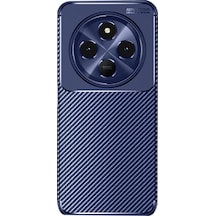 Xiaomi Redmi 14c Uyumlu Kılıf Auto Focus Karbon Kapak - Lacivert