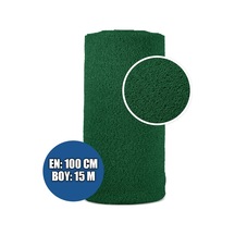 Karmaşık Paspas 1x15 Metre Yeşil Pvc Kıvırcık Halı İç Dış Mekan Yolluk Kaydırmaz Islak Zemin Paspası Yeşil