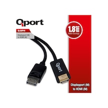 Qport Q-dph 1,8m Dp E Hdmı E Çevirici Kablo-187993