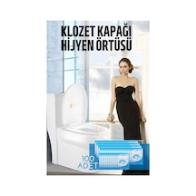 Klozet Kapağı Kılıfı Hijyenik Tek Kullanımlık 100 Adet Beyaz