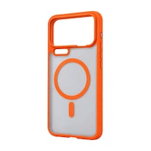 Xiaomi Mi 17 Pro Max Loji Magsafe Kapak - Turuncu Standart