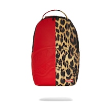 Sprayground Shark Miles Per Hour Backpack, Suya Dayanıklı Suni Deri, Laptop Gözlü, Konforlu Ve Şık Sırt Çantası Kırmızı
