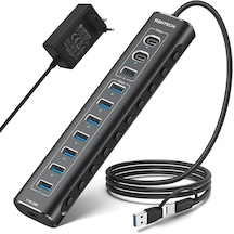 Rshtech A11 11 Port Güçlendirilmiş USB C 2x10 Gbps Usb C 1x10 Hub