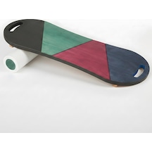 Renkli Denge Tahtası Sörf Eğitim Tahtası Kaykay Eğitim Tahtası Balance Board Roller Board Rb20 Çok Renkli