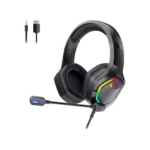 Lecoo HT403 3.5 MM Jack + USB Kablolu Kulak Üstü RGB Gaming Kulaklık