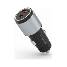 Araç İçi Çakmaklığa Takılantype-c Ve Usb Girişli 2 Portlu Hızlı Şarj Adaptörü