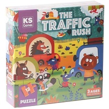 Prs 32702 The Traffic Rush Pre School Puzzle 12 Parça