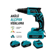 Dragro Drg21v 3.0ah Profesyonel Çift M Akülü Şarjlı Alçıpan Vidalama