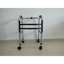 Bayteks Çocuk Walker Alüminyum Tekerleki Katlanabilir Yürüteç