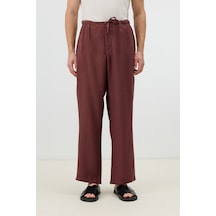 Antioch Modal Karışımlı Relaxed Erkek Pantolon Bordo