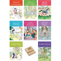İş Çocuk İngilizce Alice Wonder Anne Black Heidi Little Oliver Twist Peter Pan Robin Hood 8li Set