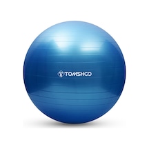 Yaozixa 330lb Yük Taşıma Kabiliyetli 2mm Kalınlaşmış Pvc Anti-patla Yoga Topu, Ev/gimnastik İçin, Hava Pompası İle, Mavi, 55cm