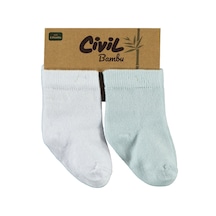 Civil Baby Bebek 2'li Çorap Set 6-18 Ay Beyaz-Mavi D3a83041323s1 Beyaz - Mavi