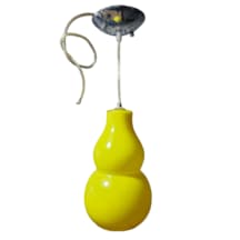 Seramik Sarı E14 Duylu Avize + Cata 8w Beyaz Led Ampul 1