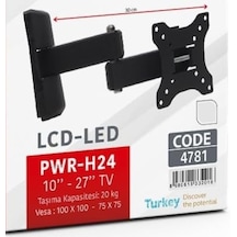 Kuzey's Store Hareketli Metal Tv Askı Aparatı, 10 İnç Ve 49 İnç Arası Ekranlara Ve Tüm Markalar İle Uyumlu, Televizyon Duvar Asma Aparatı, Yüksek Kalite Metal Kalınlığı, Akropat Hareketli