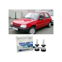 Peugeot 205 Uzun+kısa Far Ampulü H4 Access Yeni Seri Beyaz 1986-1998