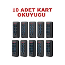Sr-206 Em-w Ip68 Su Geçirmez Kartlı Ve Şifreli Geçiş Sistemi Proximity Rfıd Kart Okuyucu 125 Khz 10 Adet