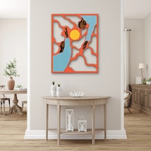Güneşe Uzanan Eller - Metal Tablo - Dec0347 63 X 80 Cm Çok Renkli